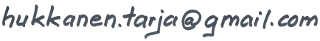 hukkanen, piste, tarja, ei-roskapostia-kiitos, gmail, piste, com